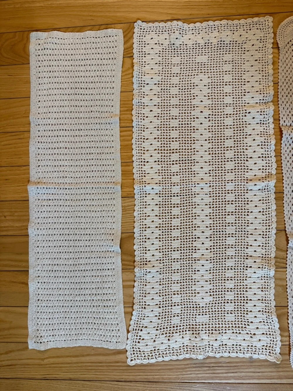VTG Crochet/Doilies, Mixed Rectangle Lot